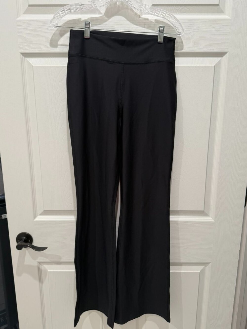 Old Navy PowerSoft Extra High-Rise Flare Leggings Black Size M